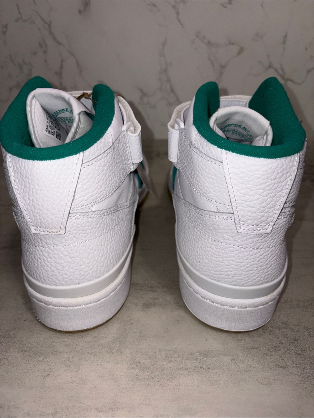 NWT MEN’S Adidas Forum Mid White Teal - Picture 6 of 8